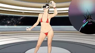 Part 1 of Week 3 - VR Dance Workout. I reached the next level.