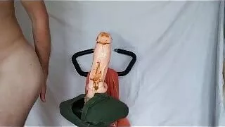 fucking my ass with a dildo