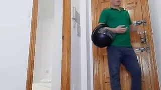 Home Delivery Man Receives Hot Blowjob From Mature Blonde