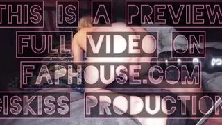 Top Bottom Bitch Sissy Butt Girl Tiffany Ciskiss Fucks Ass On Xxl Ribbed Dildo In Blonde Wig Fully Nude