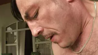 Curvy brunette lady gets a hard fuck in the backyard with a hard cock