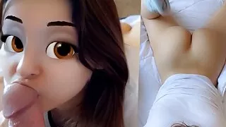 Real Hentai Girl - Wake Up Pee and Blowjob