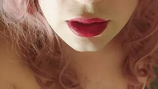 Crossdresser Juvia Jolie is on her knees and want to suck your cock like a slut