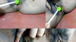 Sonai bhabi chut me lolypop dalkar apna pani nikala