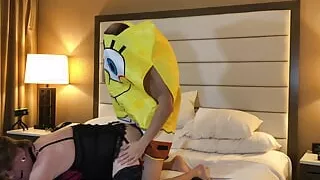 Spongebob Fucks a Crossdresser with a Big Ass
