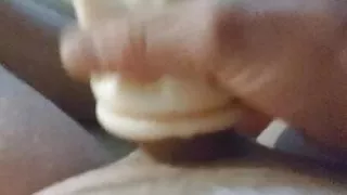 Straight guy in short jerk off with masturbator 12