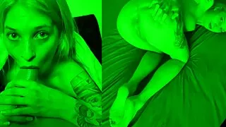 Hard Tattoed Teen Sex at night in my Bedroom