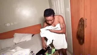 She feels chatty while taking her bath.