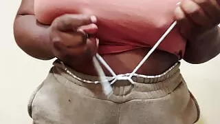 Adjusting my clothes