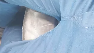 man in sexy uniform Jack his cock in public in his work car to rank number one porn star