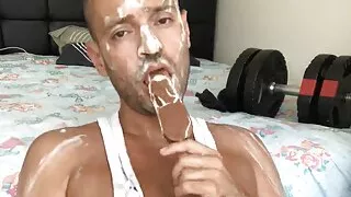 Torn clothes, Ice cream, piss and cum