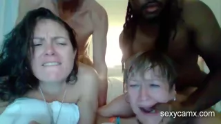 Double Pussy Penetration And Hard Bbc Pounding For Two Milfs Live At Sexycamx