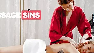 Masseuse Yukki Amay scissors Dominic Anne