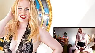 Busty Sleazy Sarine Spark makes old Jim jizz