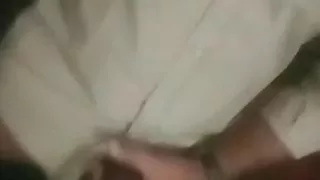 White chick gets horny when she sees her black buddy hammering.