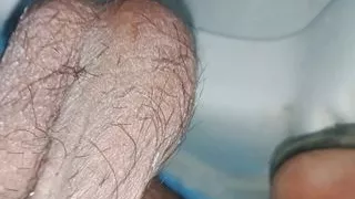 Desi boy Hindi talk toilet pissing