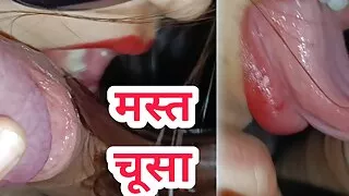 Best blowjob ever by Desi Hot Bhabhi to her Devar when nobody at home