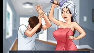 Summertime Saga Part 4 - Helping Next Door Milf Widow