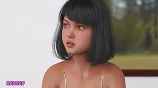 Above the clouds-Horny young lady