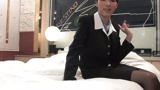 Babe Masturbates With A Dildo Then Rides Cock Hard