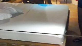 Husband surprises hot wife with birthday present, tattooed man with 8-inch dick