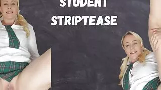 Student Striptease with Michellexm