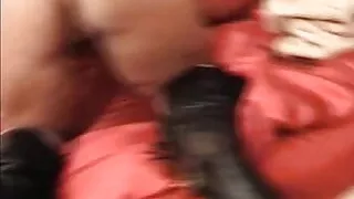 A chubby German chick getting her face covered with cum in POV