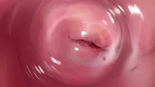 The hottest pussy spreading and internal camera in Mia's creamy vagina