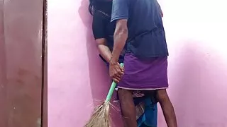 Stepmom cleans the house and I want to have sex with her