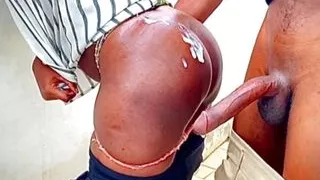 Young student fuck teacher outside hostel