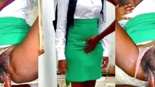 18y student in uniform visited teacher with hairy pussy during class hours