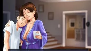 Summertime Saga Part 10 - Step Son Dreams about Landlady's Huge Boobs