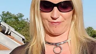 Penis gag for my sub, penis gag