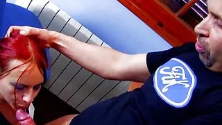 Redhead German schoolgirl gets her asshole banged hard