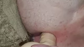 Sliding my dildo deep inside me