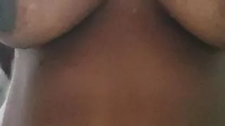 Indian wife enjoying getting boob sucked  and squirting