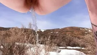 Never eat yellow snow! Unless it's just been created by Rachel Wriggler as she squats over her phone to take a piss?!