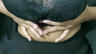 Teen in hot dress with big boobs and pussy