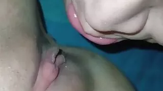 after all day fucking with black bull then fucked by my young neighbor, i made my chubby cuck hubby cleans up my pussy