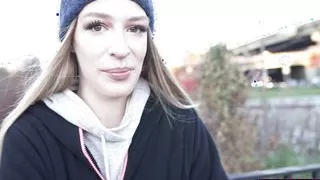 Horny jogger needs help warming up