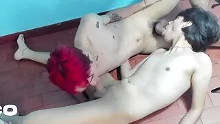 Doing 69 with Nico in our yard