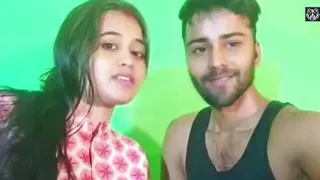 My maid's hot stepsister given me hot blowjob and I fucked her young pussy in standing doggy position