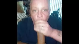 Resaboo sucking masterfloyd's fat black cock untill he unloads bbc vs sloppy thoat goat