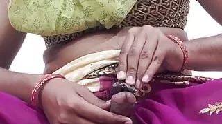 Crossdresser in saree