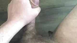 Fine jerking cock view