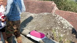 What A Rich Fuck With The Sun On Her Face