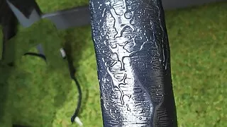 machine fucks me the juice just so out of my hot wet pussy hole