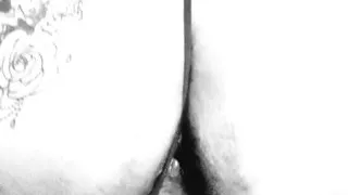 Riding dildo with beaitful fat ass