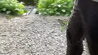 Muddy jeans river walk