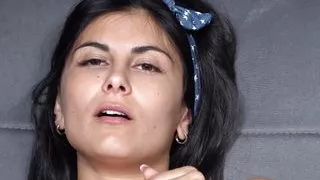 Solo Brunette Sara masturbating all day,with big didlo in 4K.